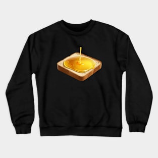 Honey Bee Toast Sandwich Bread Beekeeper Vintage Yummy Kawaii Coffee Crewneck Sweatshirt